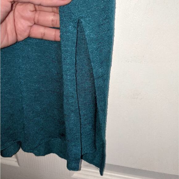 Urban Outfitters Project Social T Made In LA Teal Blue Sheer V Neck Tank Top S - Picture 10 of 13